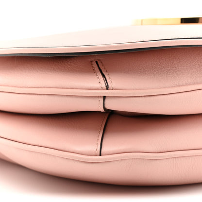Gucci Roxy Calfskin Web Medium Blondie Top Handle Shoulder Flap Bag Powder Pink 10 of 13