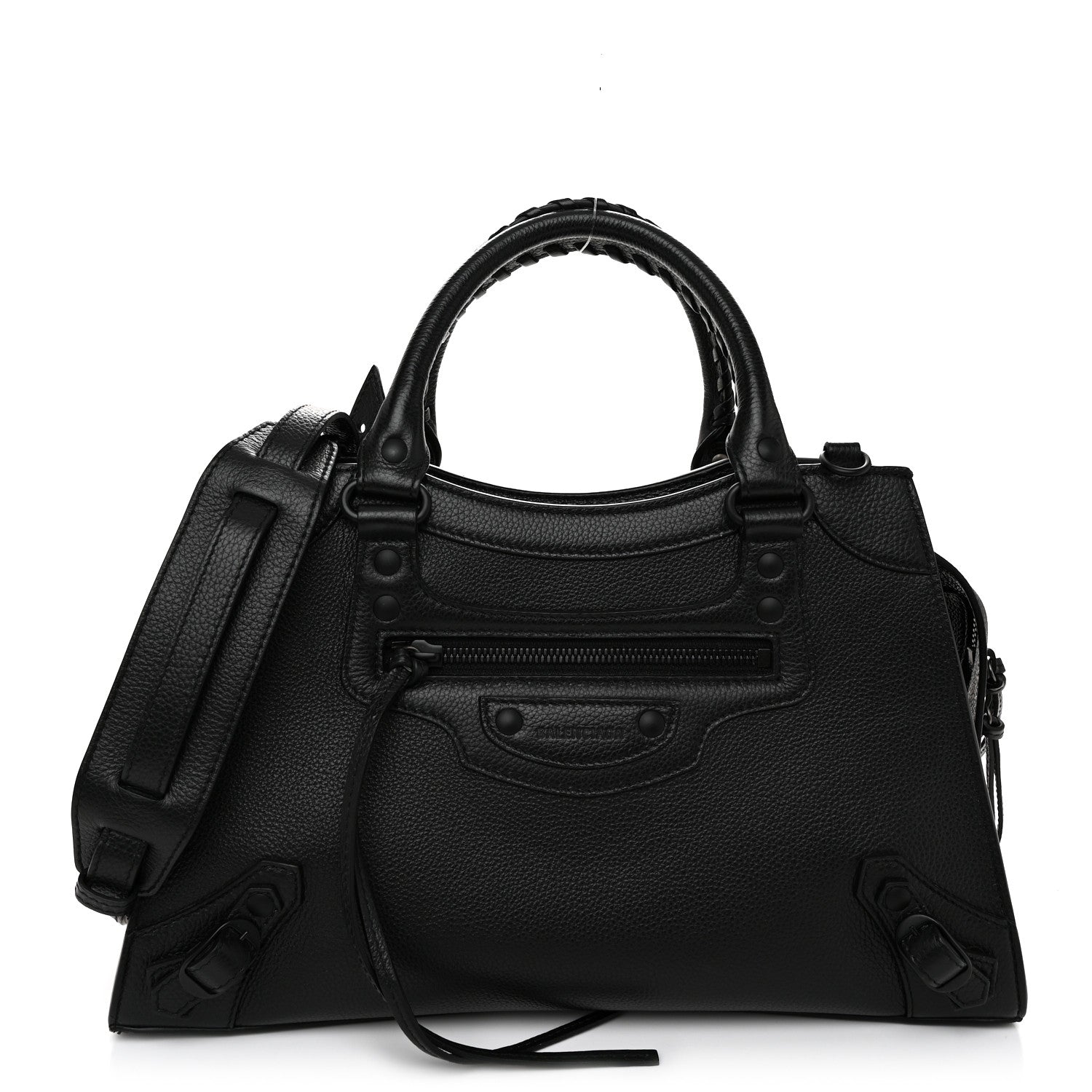 Balenciaga Grained Calfskin Neo Classic Black Hardware S City Black 1 of 10