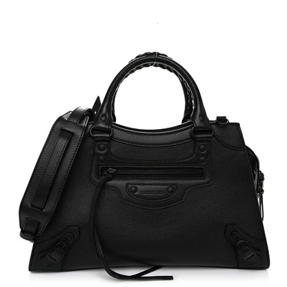 Balenciaga Grained Calfskin Neo Classic Black Hardware S City Black 1 of 10