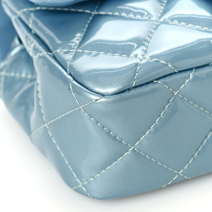 Chanel Patent Quilted Extra Mini Flap Light Blue 8 of 9