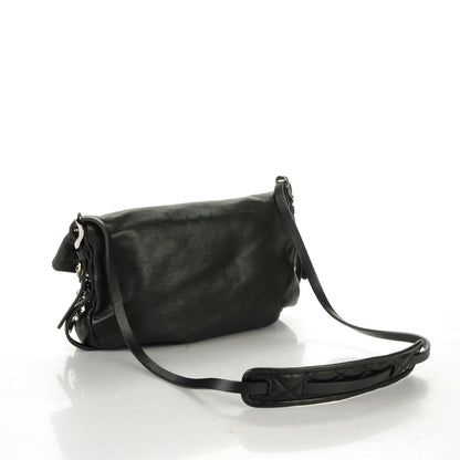 Jimmy Choo Lambskin Small Biker Hobo Black 3 of 8