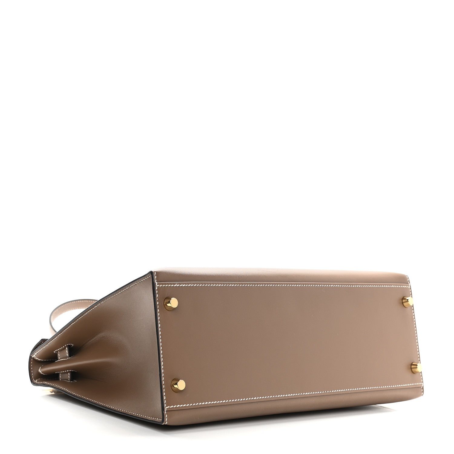 Hermes Tadelakt Sellier Kelly 32 Etoupe 4 of 10