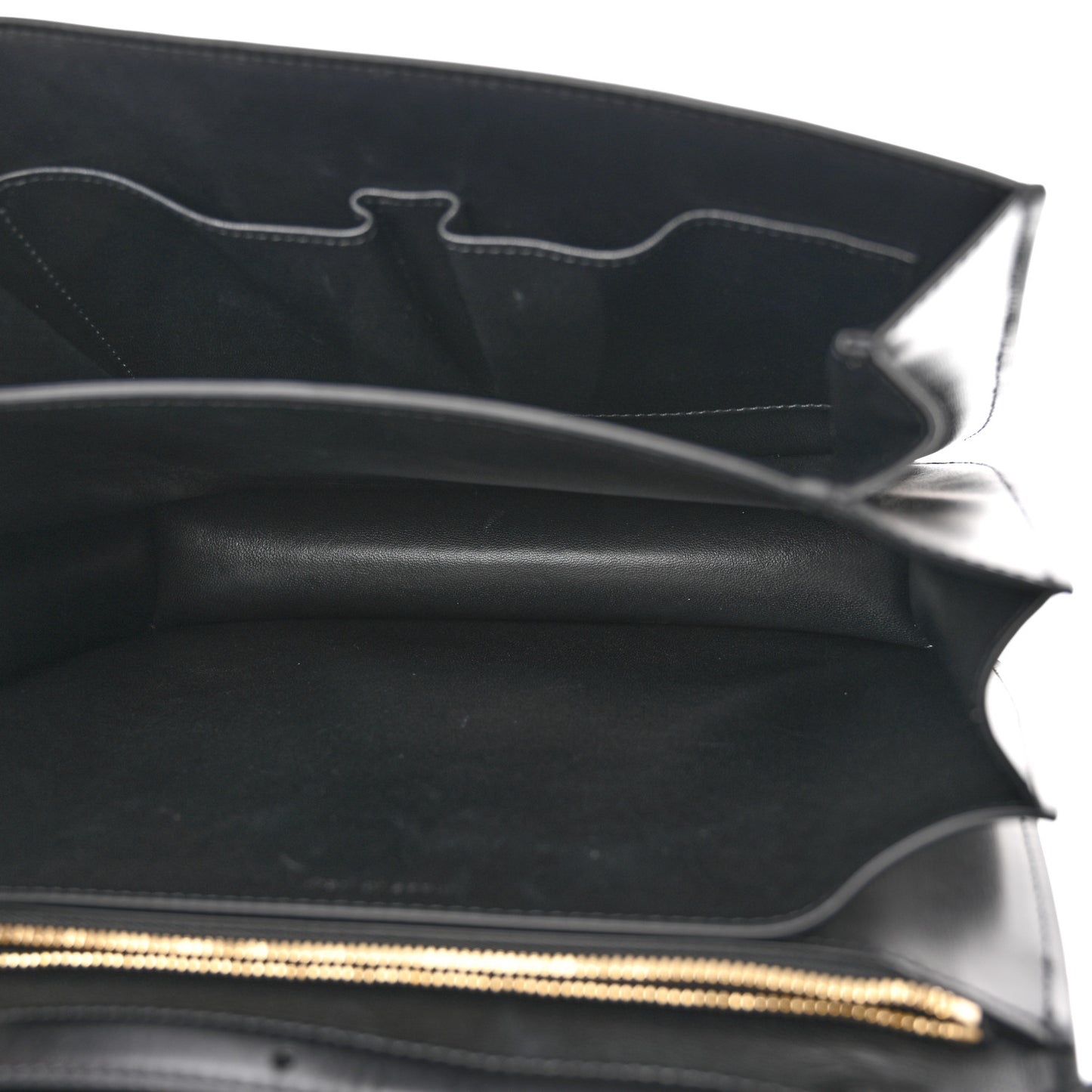 Box Calfskin Medium Classic Box Flap Bag Black