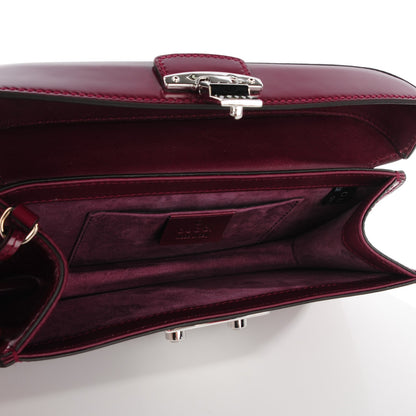 Gucci Regent Calfskin Lady Lock Small Briefcase Clutch Purple Wine 5 of 7
