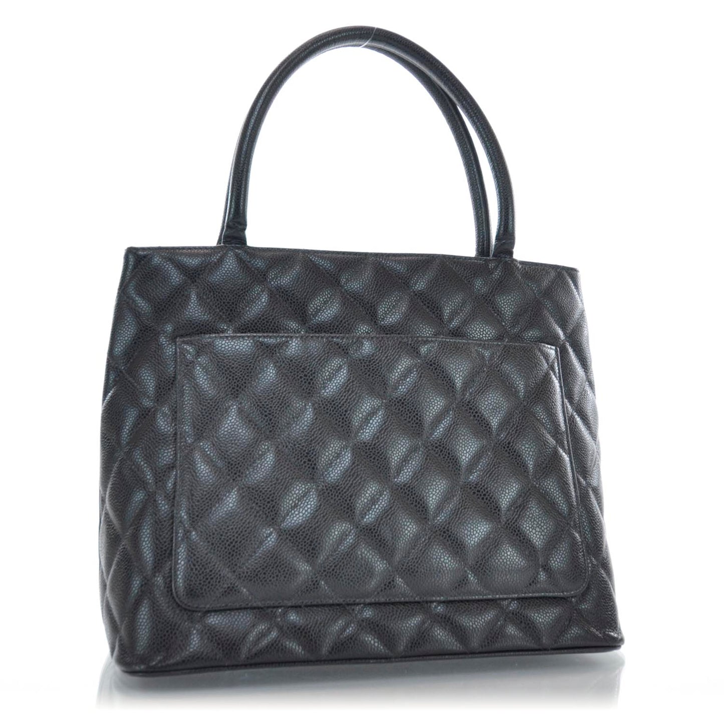 Caviar Medallion Tote Black