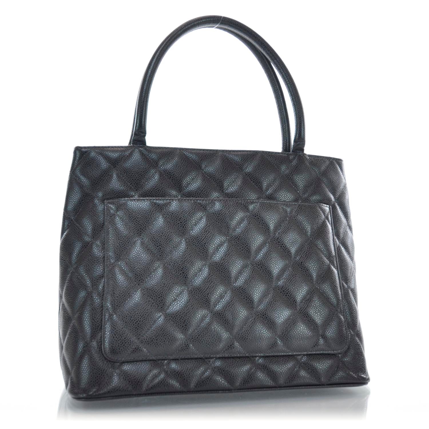 Chanel Caviar Medallion Tote Black 3 of 9