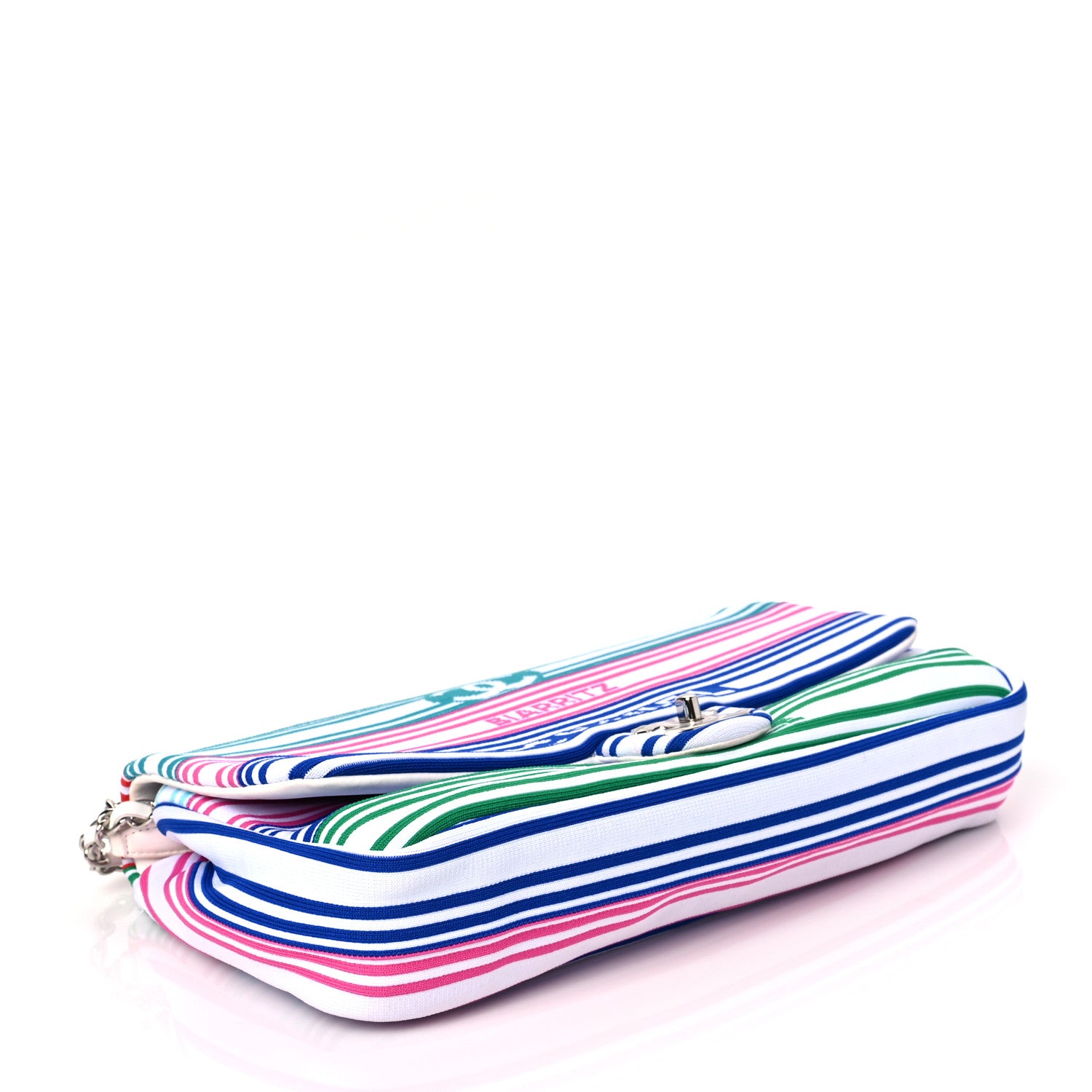 Chanel Mixed Fibers Lambskin Venise Biarritz Flap Bag Multicolor White 3 of 8