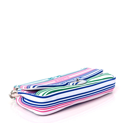 Chanel Mixed Fibers Lambskin Venise Biarritz Flap Bag Multicolor White 3 of 8