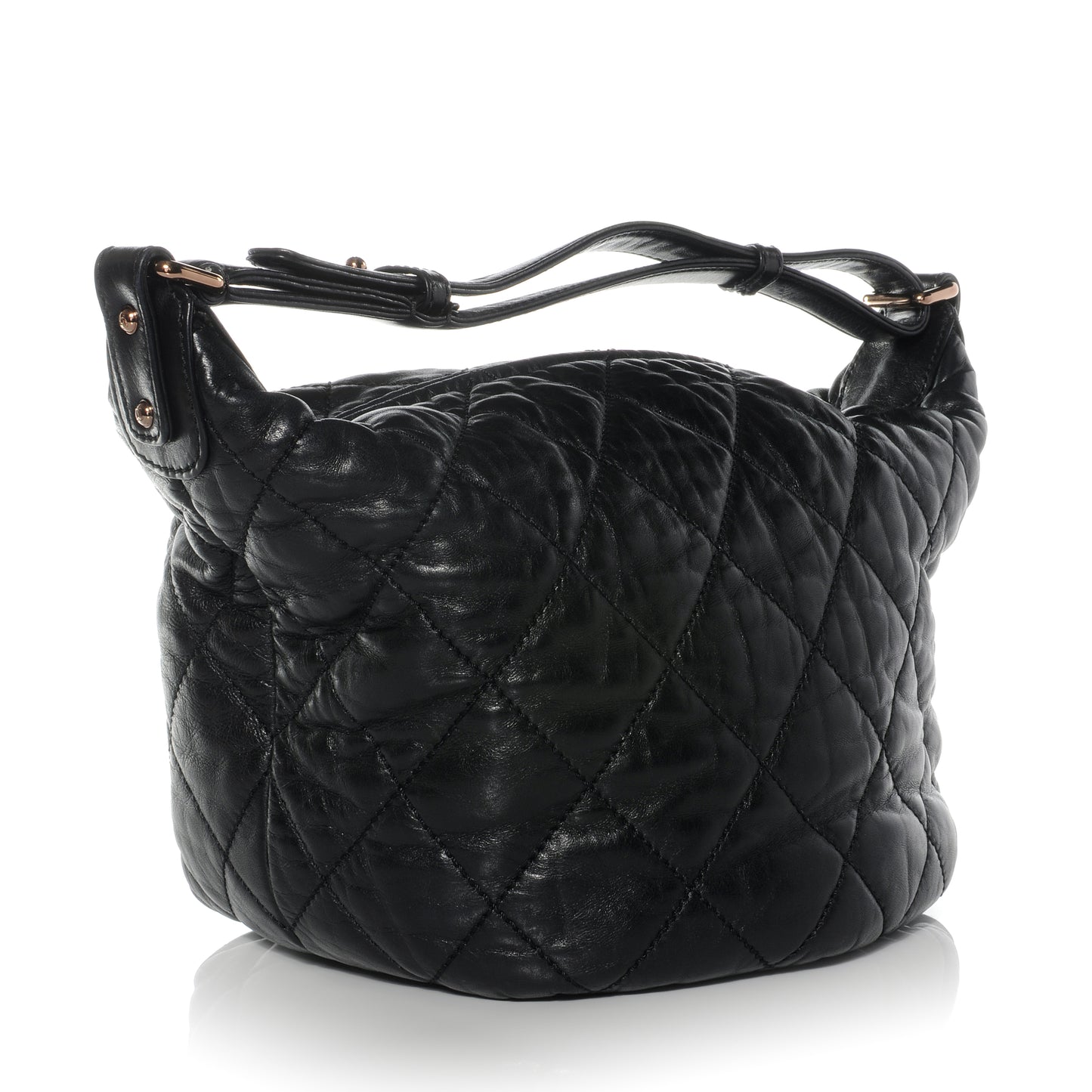 Lambskin Cloudy Bundle Hobo Black