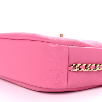 Chanel Goatskin Quilted Medium Casual Trip Camera Case Pink 8 of 9
