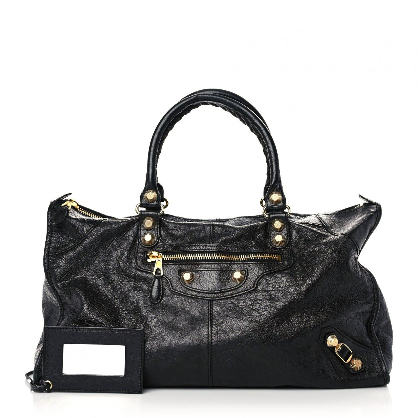 Agneau Giant 12 Gold Hardware Work Black