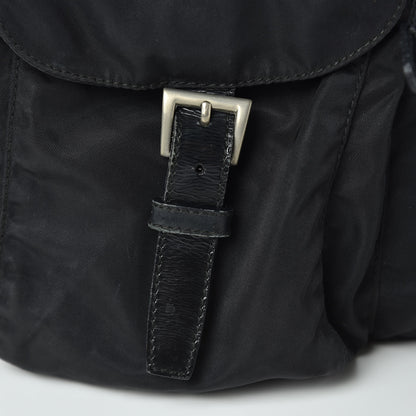 Prada Nylon Vela Medium Backpack Black 7 of 15