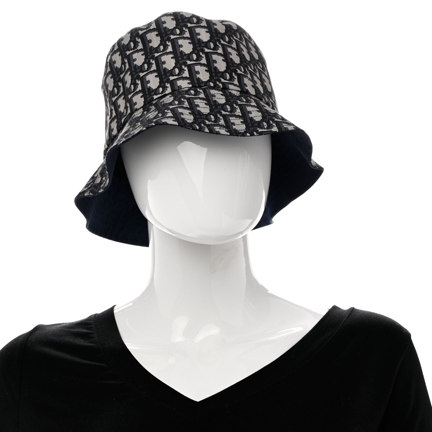 Oblique Reversible Teddy-D Brim Bucket Hat Blue