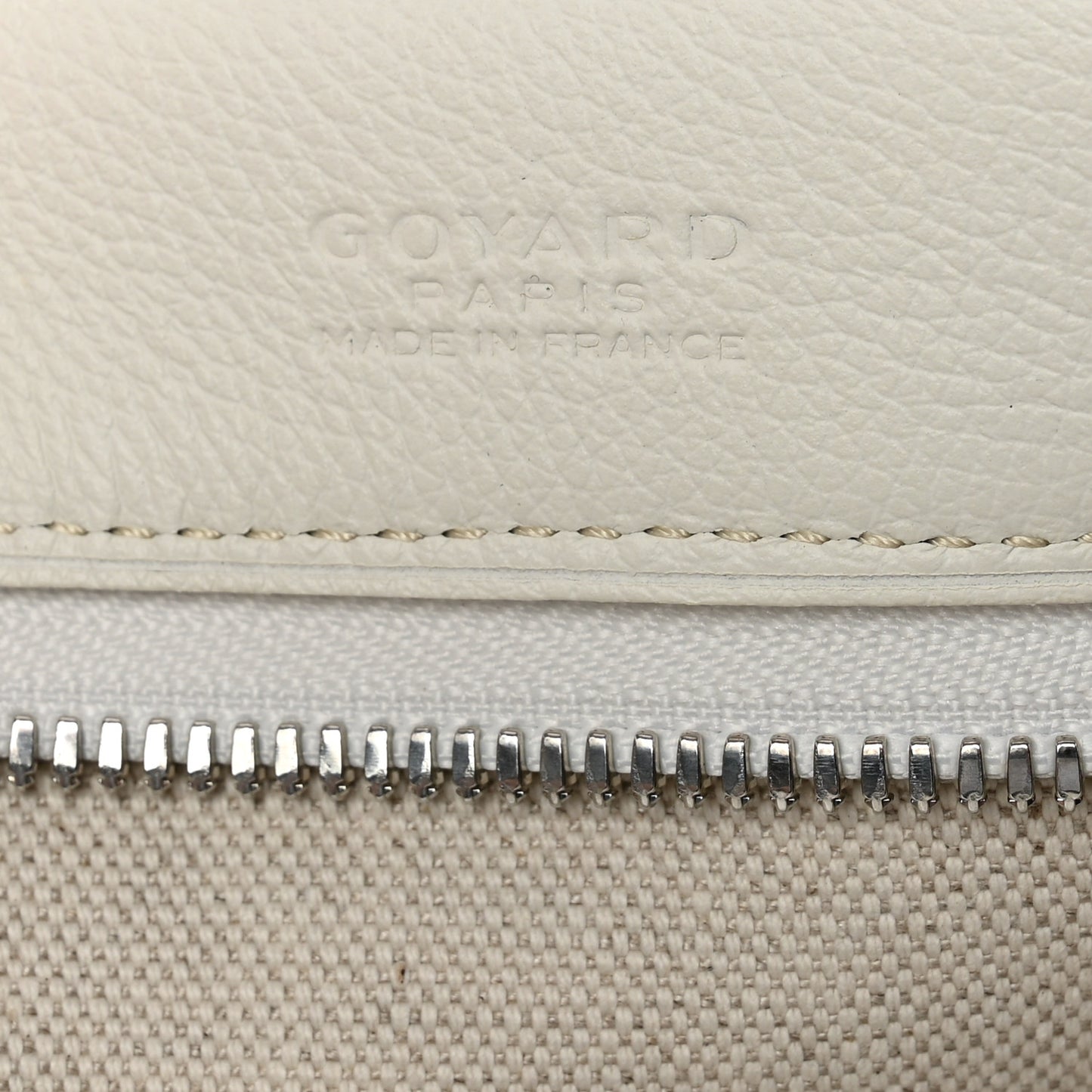 Goyardine Conti Pouch White