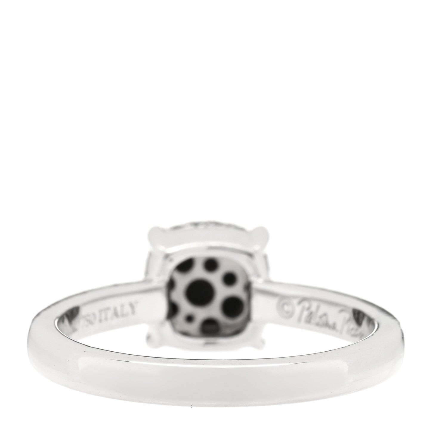 18K White Gold Blue Sapphire 7mm Paloma's Sugar Stacks Ring 52 6