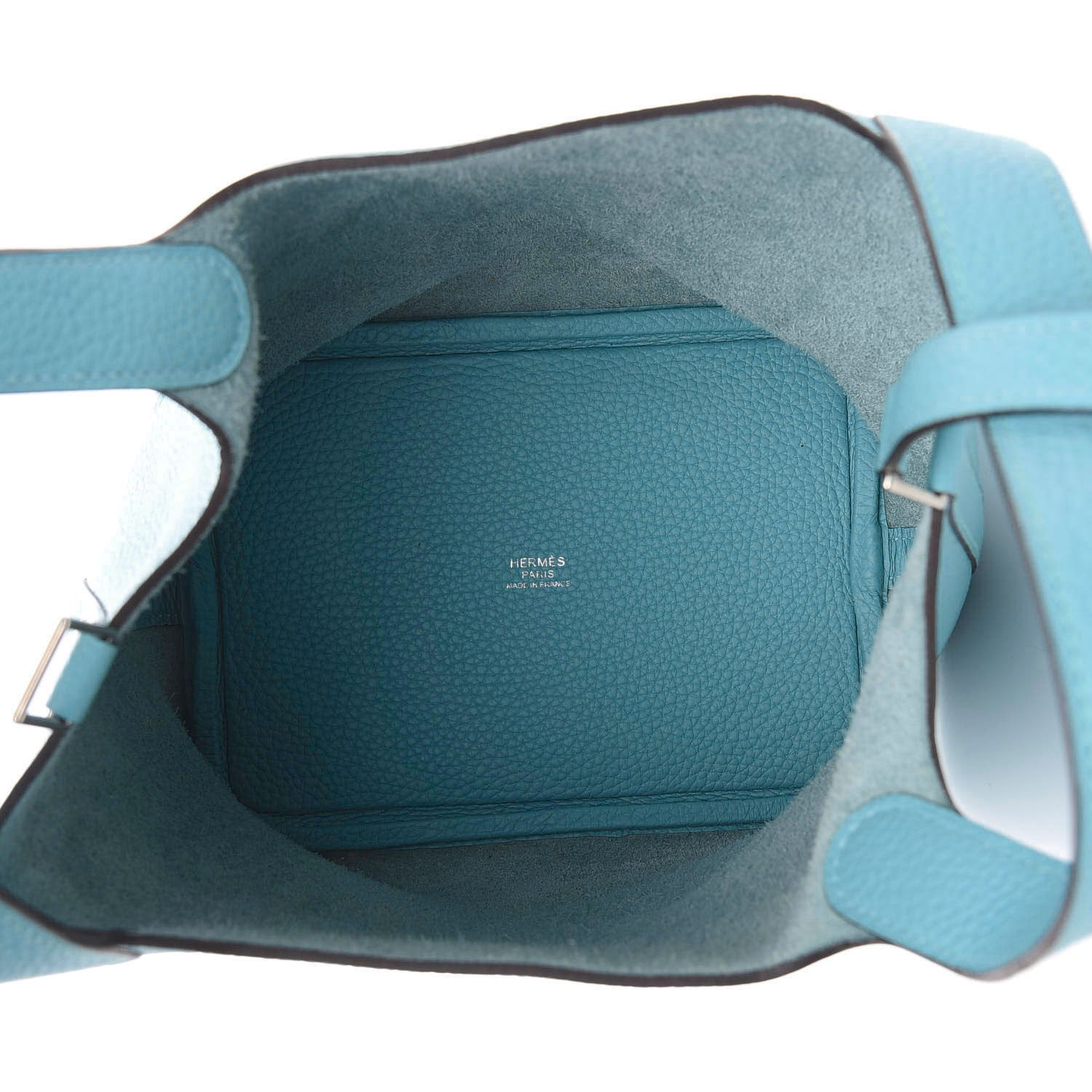 Hermes Taurillon Clemence Picotin Lock 18 PM Bleu Atoll 4 of 9