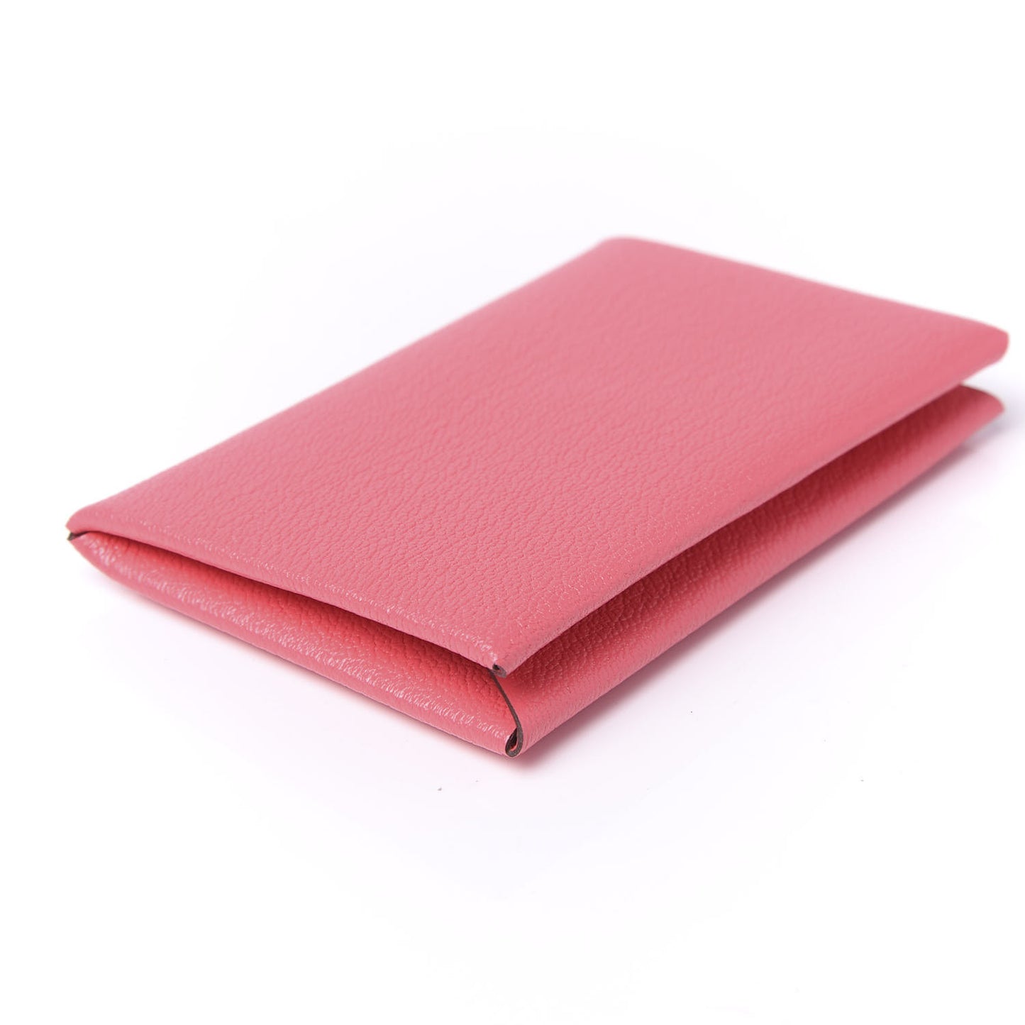 Chevre Mysore Calvi Card Case Rose Lipstick