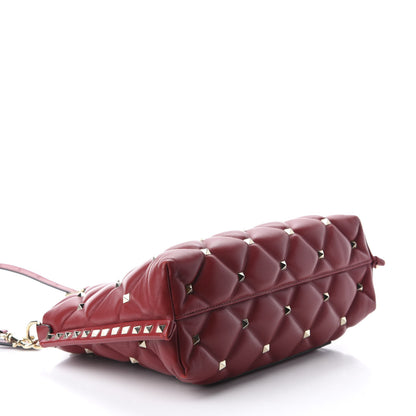 Valentino Garavani Nappa Candystud Shoulder Bag Red 3 of 8