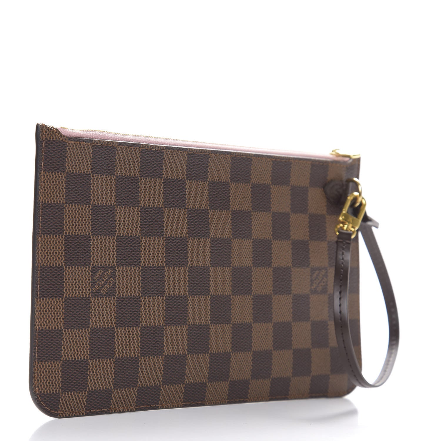 Louis Vuitton Damier Ebene Neverfull MM GM Pochette Rose Ballerine 2 of 6
