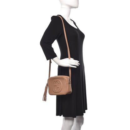 Gucci Pebbled Calfskin Small Soho Disco Bag Camelia 2 of 14