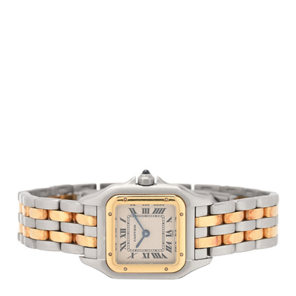 Cartier Stainless Steel 18K Yellow Gold 22mm Panthere Quartz Watch 2 of 5