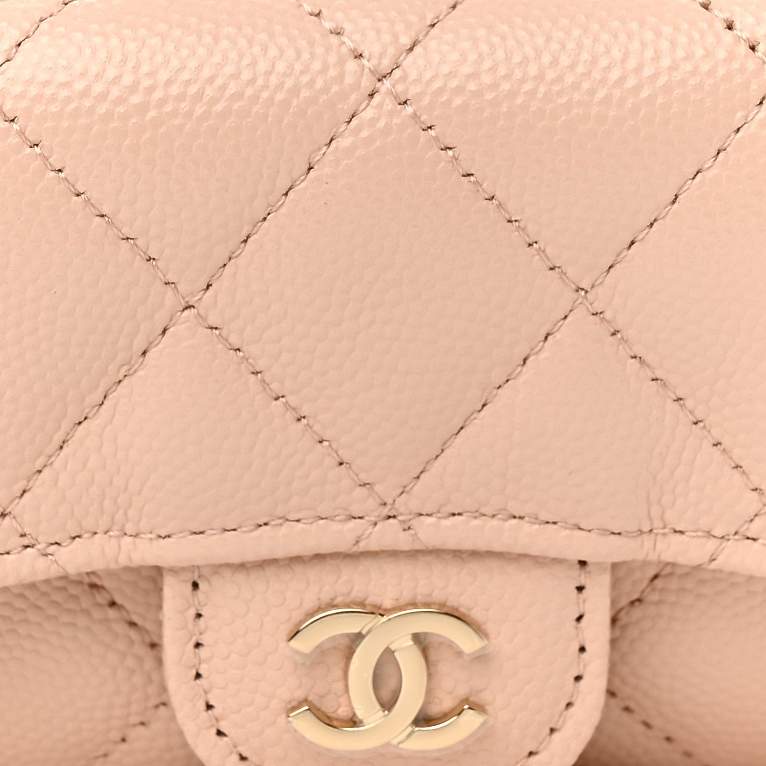 Chanel Caviar Quilted Mini Chain Belt Bag Light Beige 8 of 11