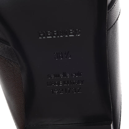 Hermes Goatskin Oz Mules 38.5 Black 7 of 8