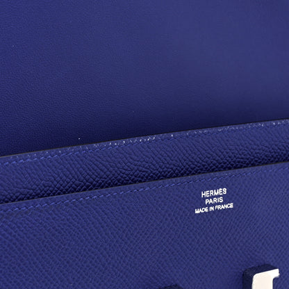 Hermes Epsom Constance Long Wallet Bleu Electrique 15 of 18