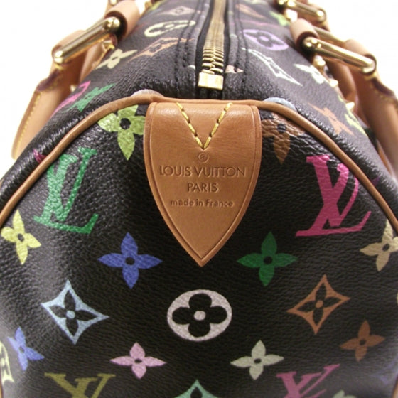 Louis Vuitton Monogram Multicolor Speedy 30 Black 6 of 8