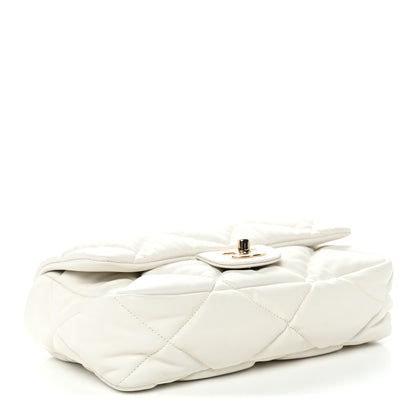 Chanel Calfskin Quilted Medium Bubbly Flap White 5 of 11