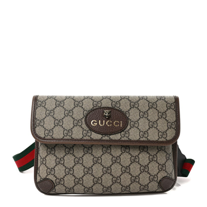 Gucci GG Supreme Monogram Neo Vintage Web Belt Bag Brown 1 of 10
