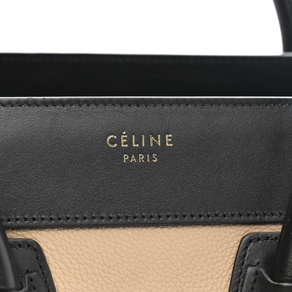 Celine Baby Grained Calfskin Nubuck Micro Tri-Color Luggage Medium Blue 6 of 11
