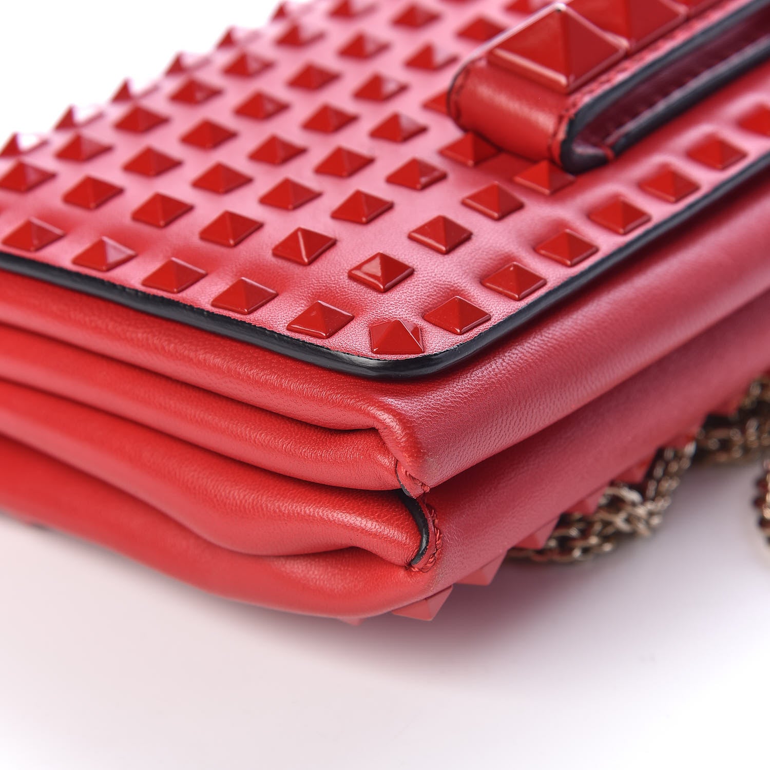 Valentino Garavani Nappa Allover Stud Va Va Voom Shoulder Bag Rosso Valentino 9 of 10