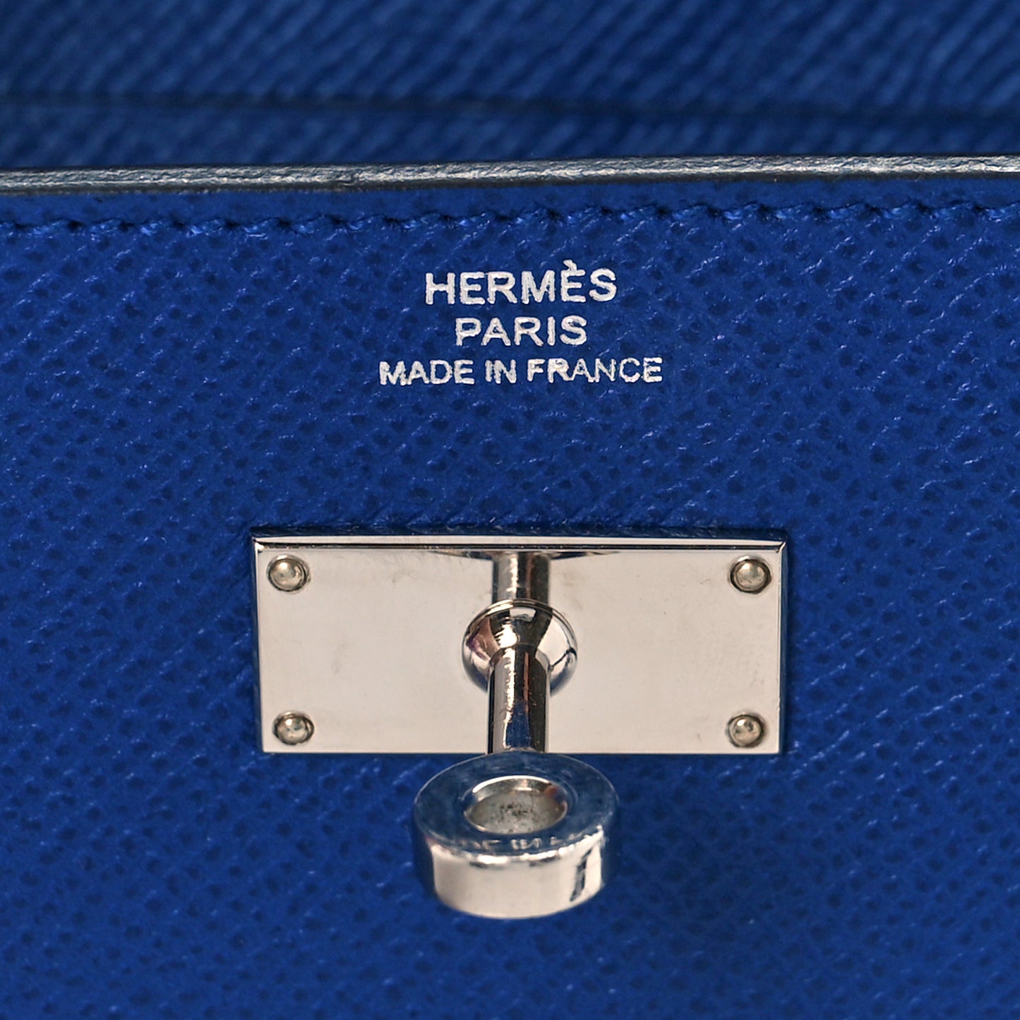 Epsom Kelly Longue Wallet Bleu Saphir