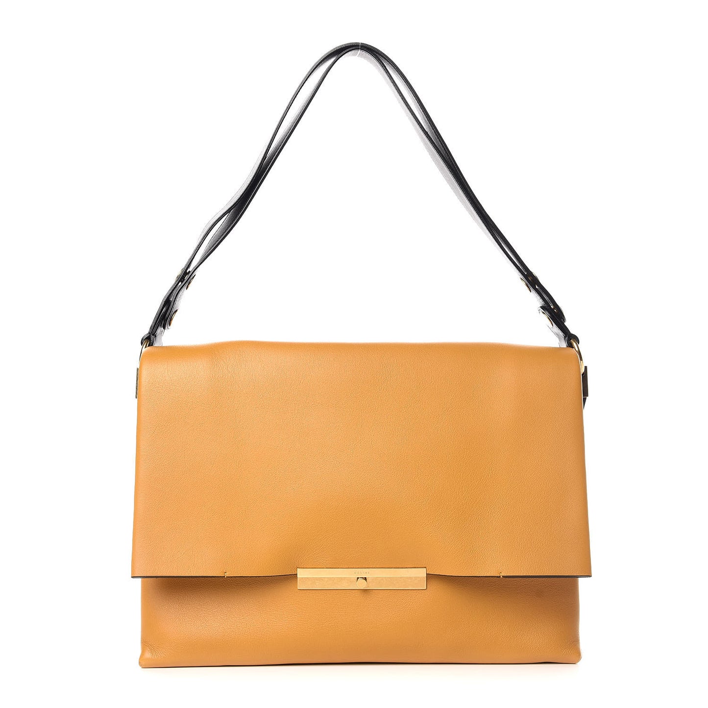 Smooth Calfskin Blade Flap Amber