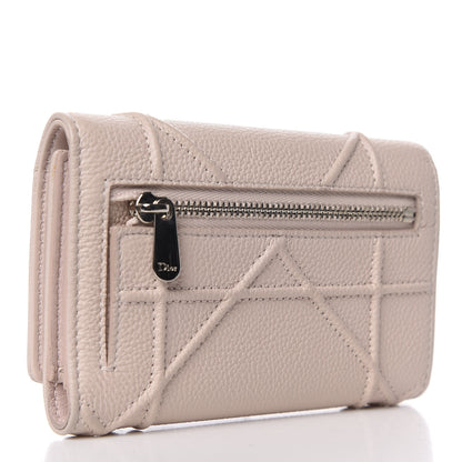 Christian Dior Grained Calfskin Cannage Diorama Elancee Wallet Rose Poudre 3 of 8