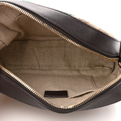 Gucci GG Supreme Monogram Web Small Webby Bee Shoulder Bag Dark Brown 5 of 13