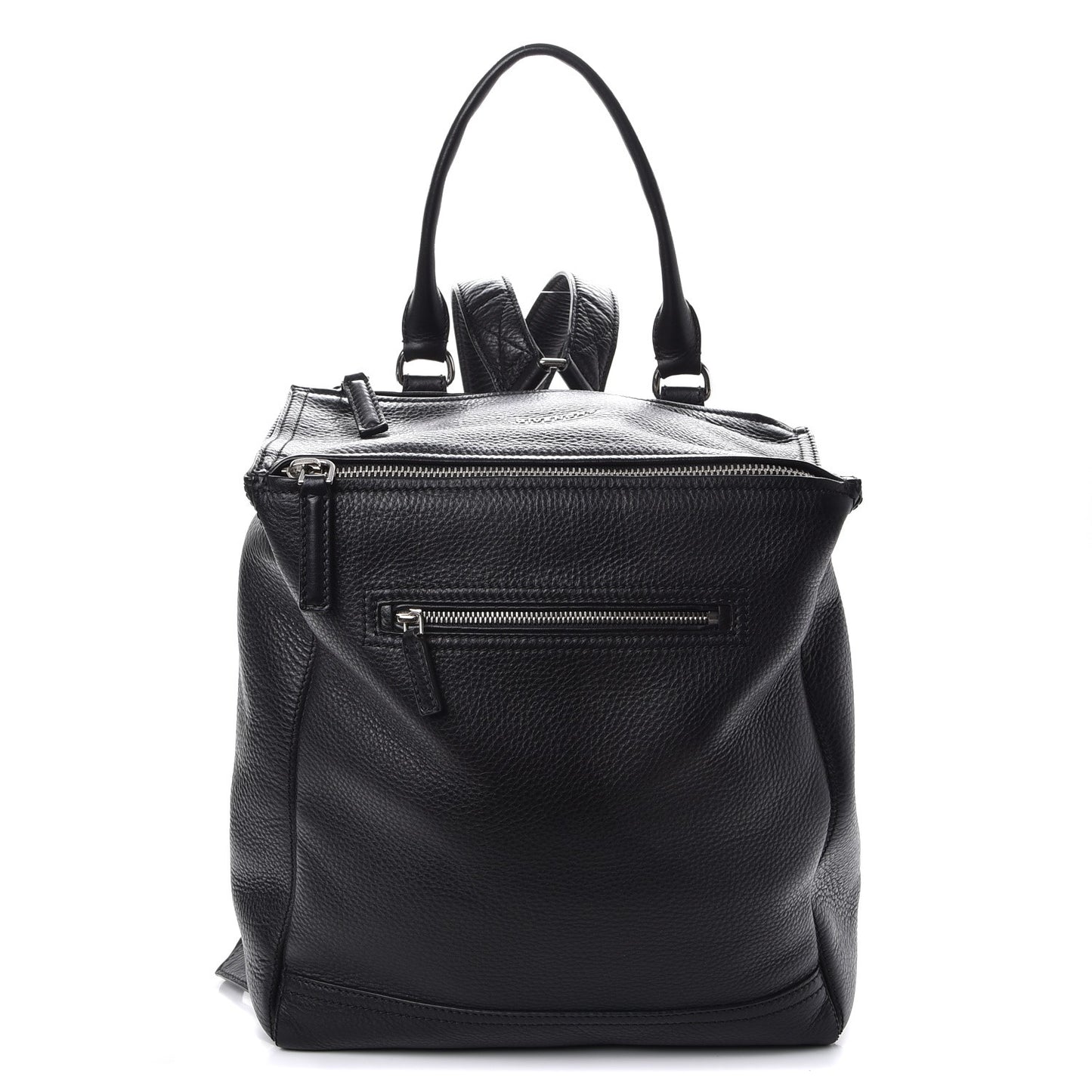 Pebbled Calfskin Pandora Backpack Black