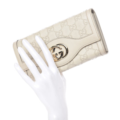 Gucci Guccissima Sukey Continental Wallet Off White 2 of 9