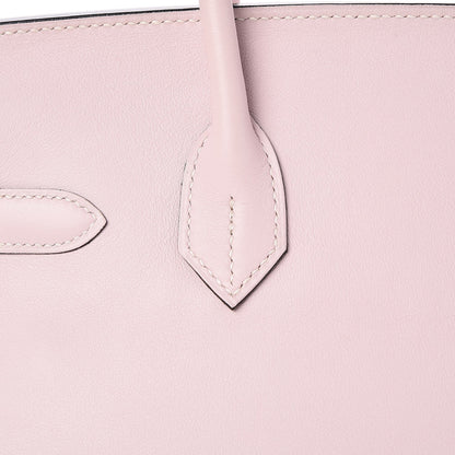 Hermes Swift Horseshoe Bi-Color Birkin 30 Rose Dragee Rouge H 29 of 37