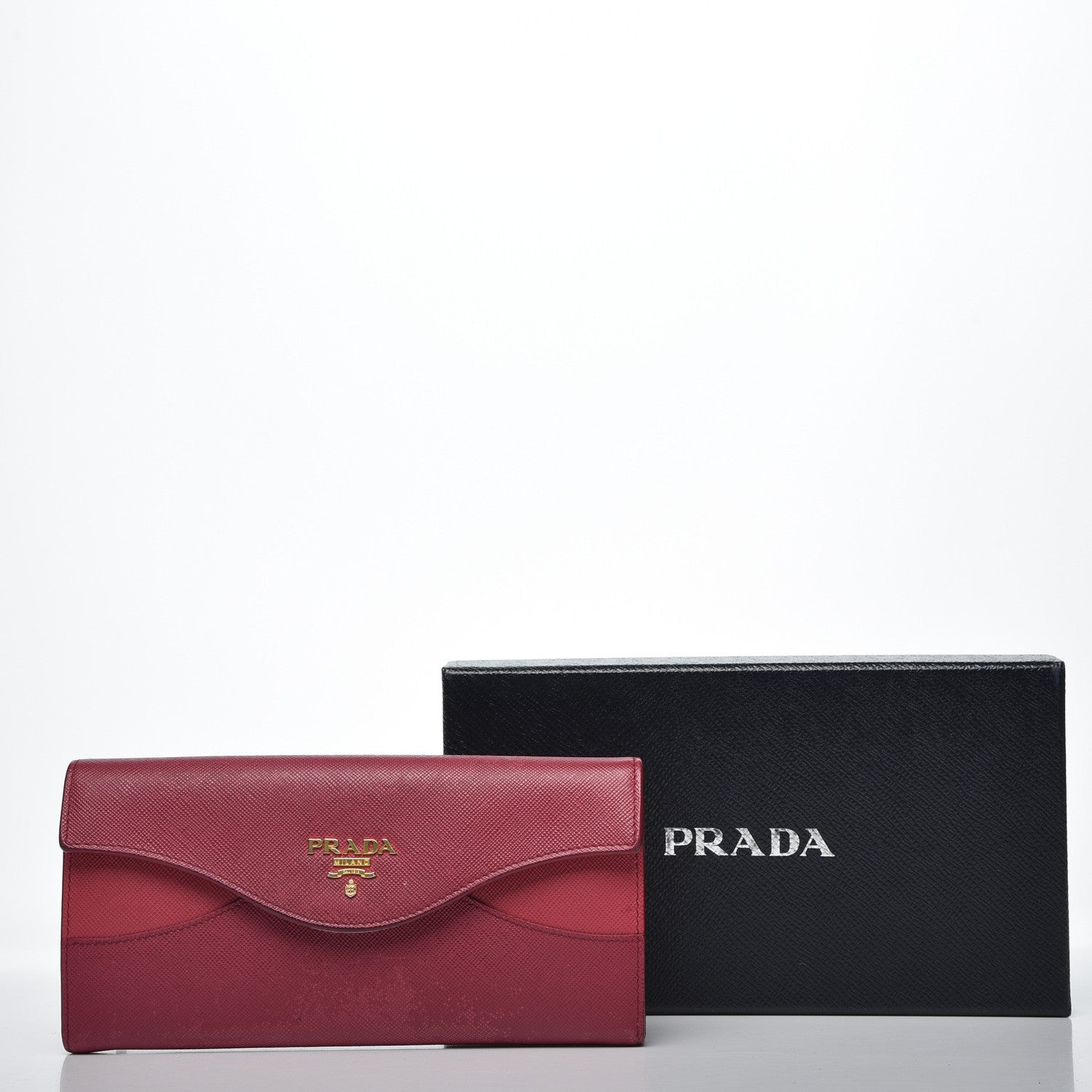 Prada Saffiano Continental Wallet Ibisco Peonia 15 of 15