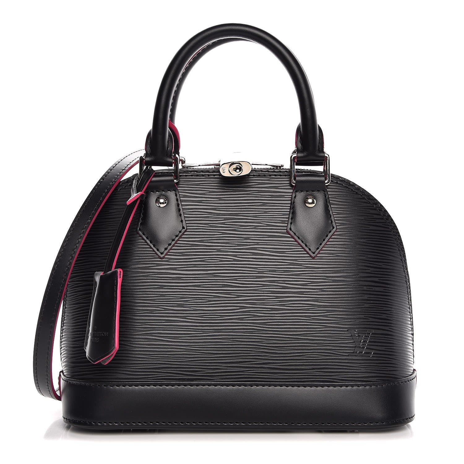 Louis Vuitton Epi Alma BB Black Hot Pink 1 of 8