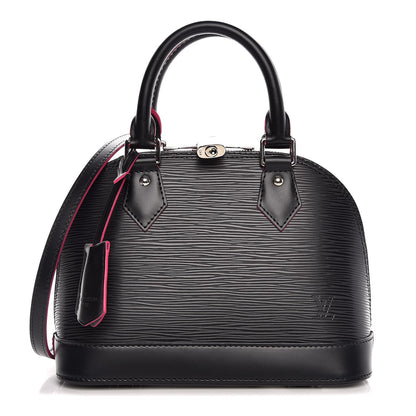 Louis Vuitton Epi Alma BB Black Hot Pink 1 of 8