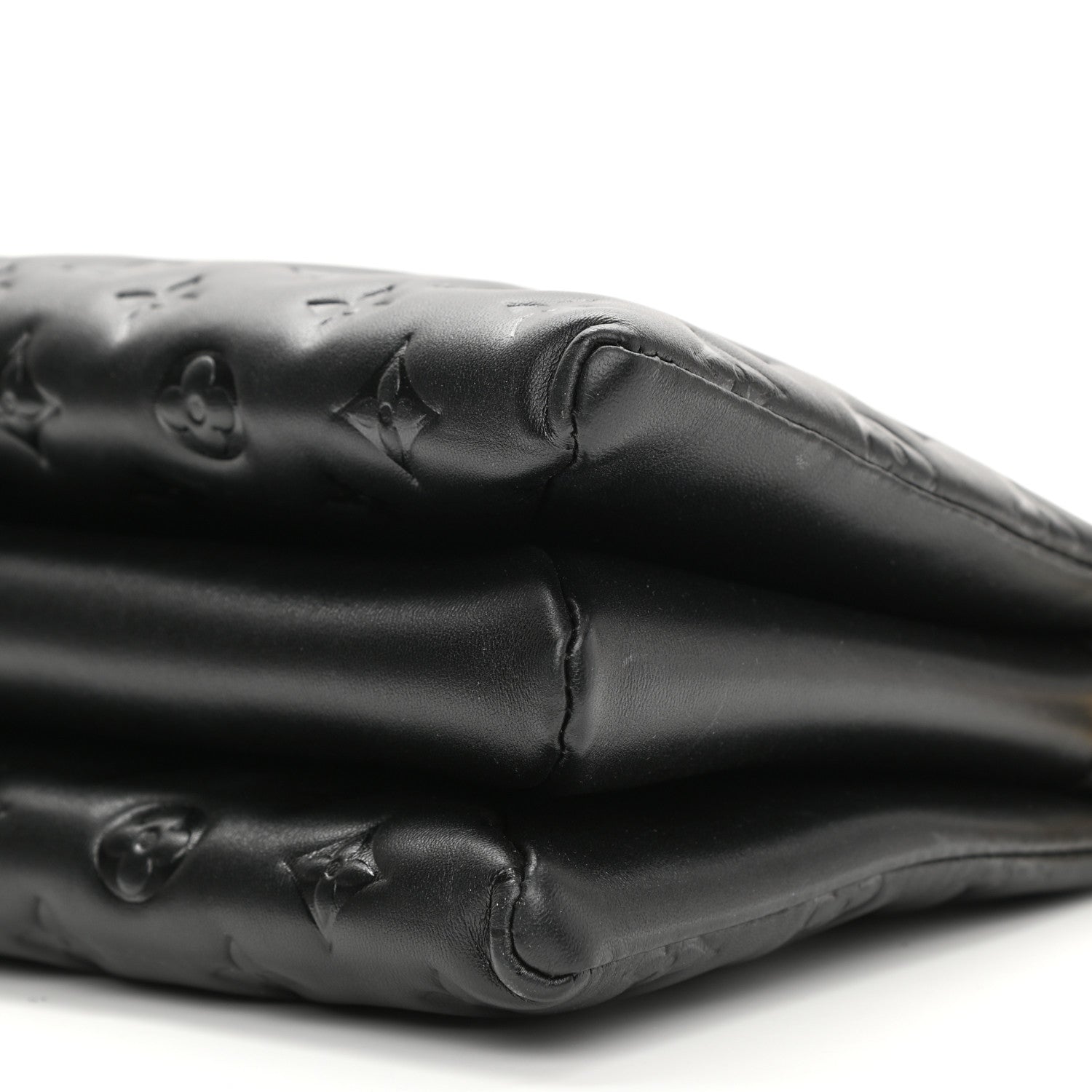 Louis Vuitton Lambskin Embossed Monogram Coussin PM Black 9 of 9