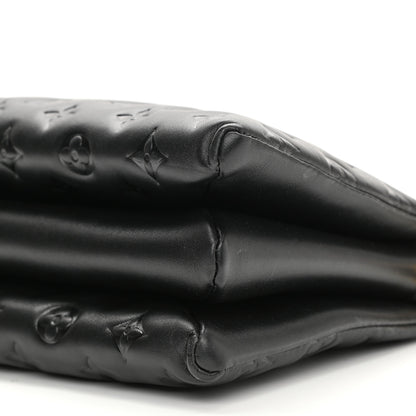 Louis Vuitton Lambskin Embossed Monogram Coussin PM Black 9 of 9
