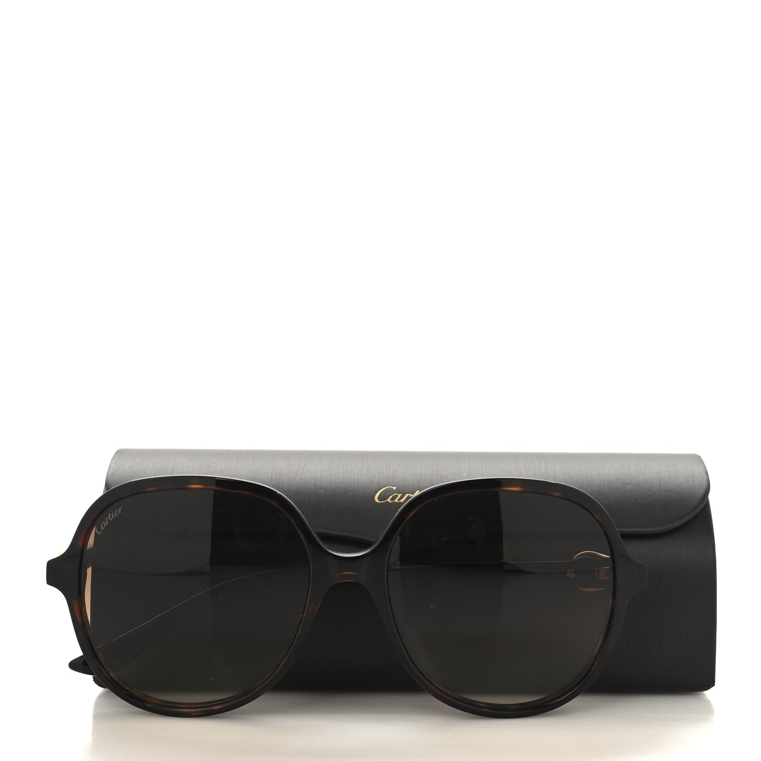 Cartier Acetate Round Sunglasses CT03508 Tortoise 7 of 7