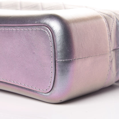 Chanel Iridescent Lambskin Calfskin Quilted Medium Gabrielle Hobo Light Purple 10 of 10