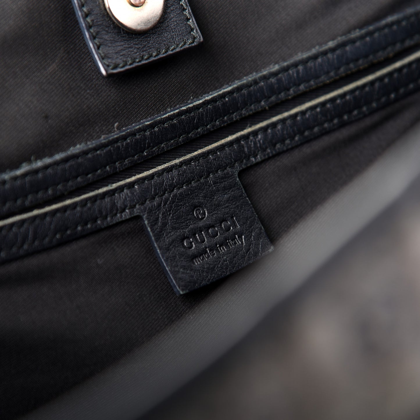 Crystal Monogram Medium Joy Tote Black