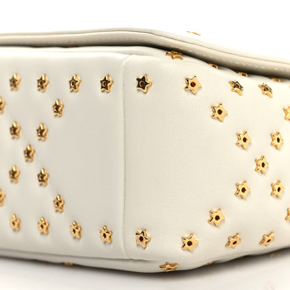 Christian Dior Calfskin Star Motif Macrocannage Mini Caro Bag Latte 10 of 10