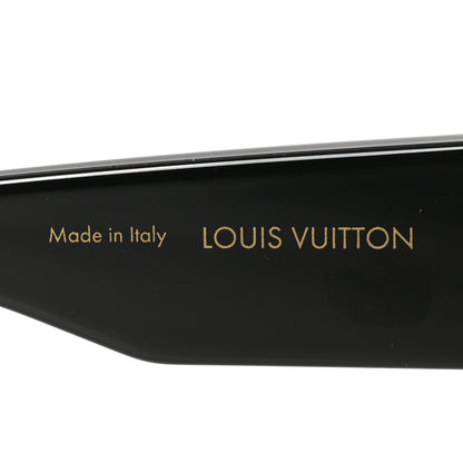 Louis Vuitton Acetate Swarovski Crystal Cyclone Sunglasses Z1578E Black 5 of 7
